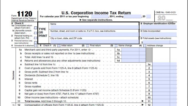 DCarsonCPA Corporate Tax Services on Form 1120 + 1120S