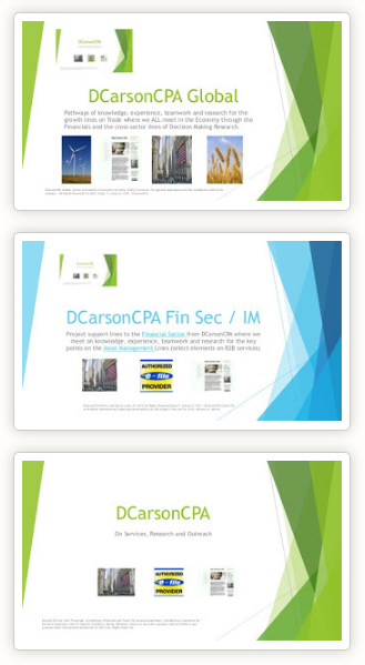 DCarsonCPA Domestic and Global Lines on the Economy and Financials + PIRI Lines